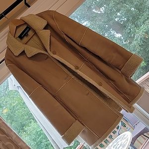 ♥️ Sherpa Ivory Cream Coat‼️